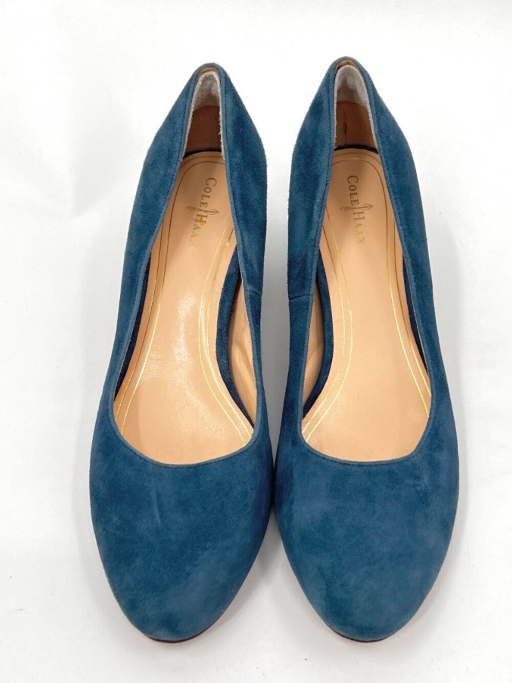 Cole Haan Suede Leather Heel Shoes - Picture 2 of 6